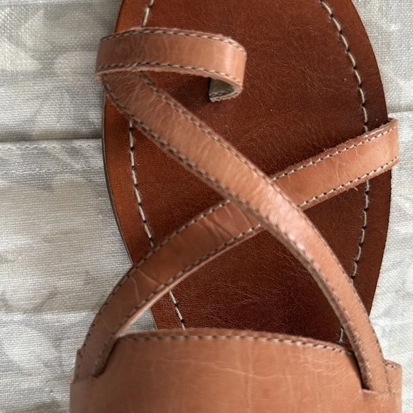 NEW NEVER WORN Lucky Brand leather sandals size 6M - Picture 4 of 6